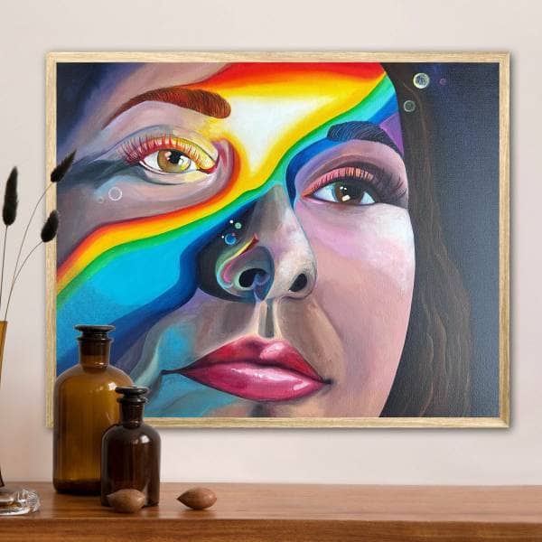 Rainbow Face Art